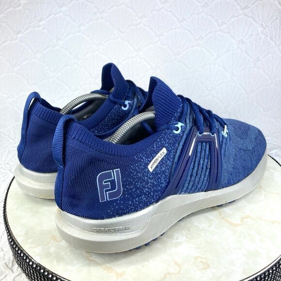 FootJoy Golf Shoes Men 11.5 Blue Hyperflex Breathable Comfort Waterproof Sneaker - Picture 9 of 11